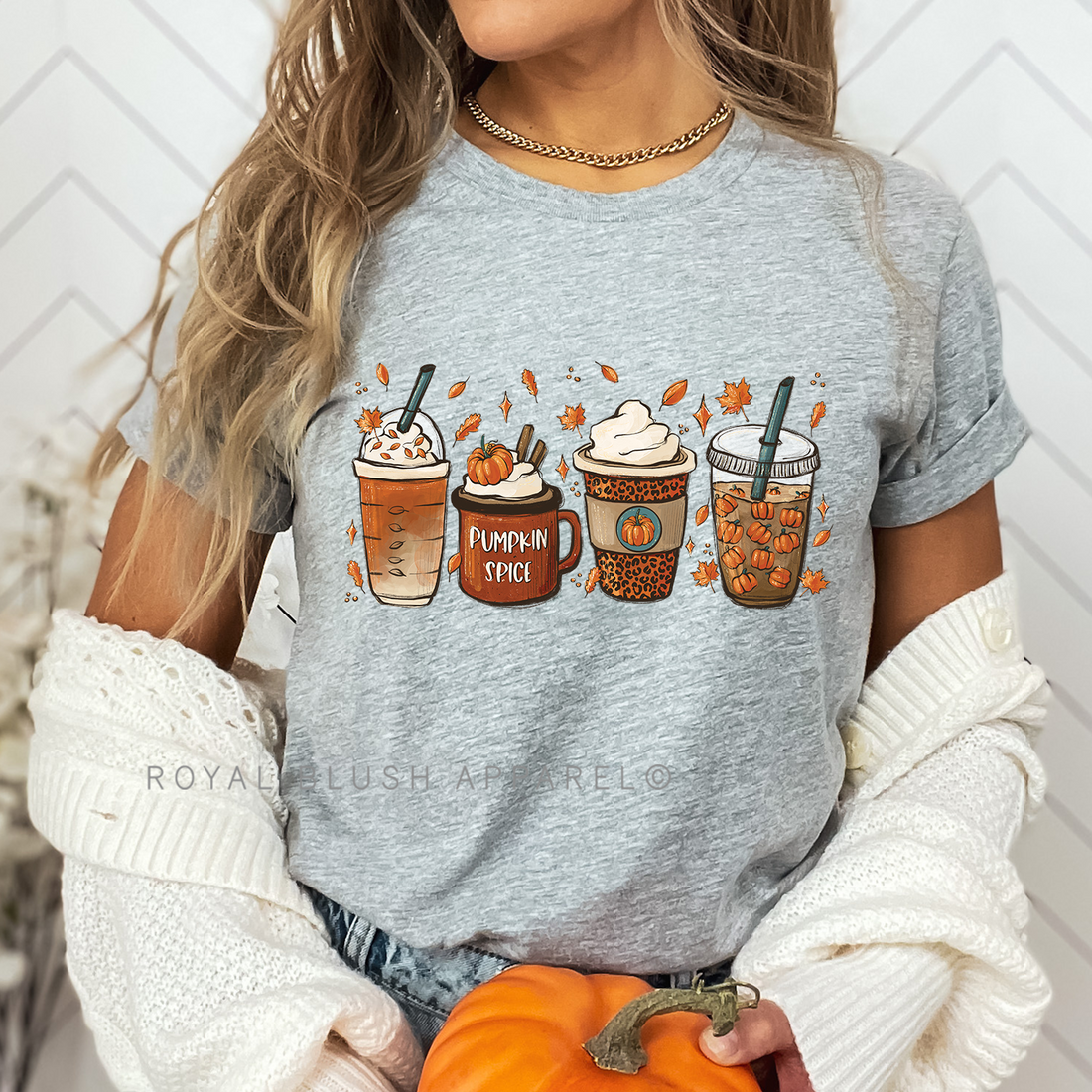 Pumpkin Spice Coffee Relaxed Unisex T-shirt