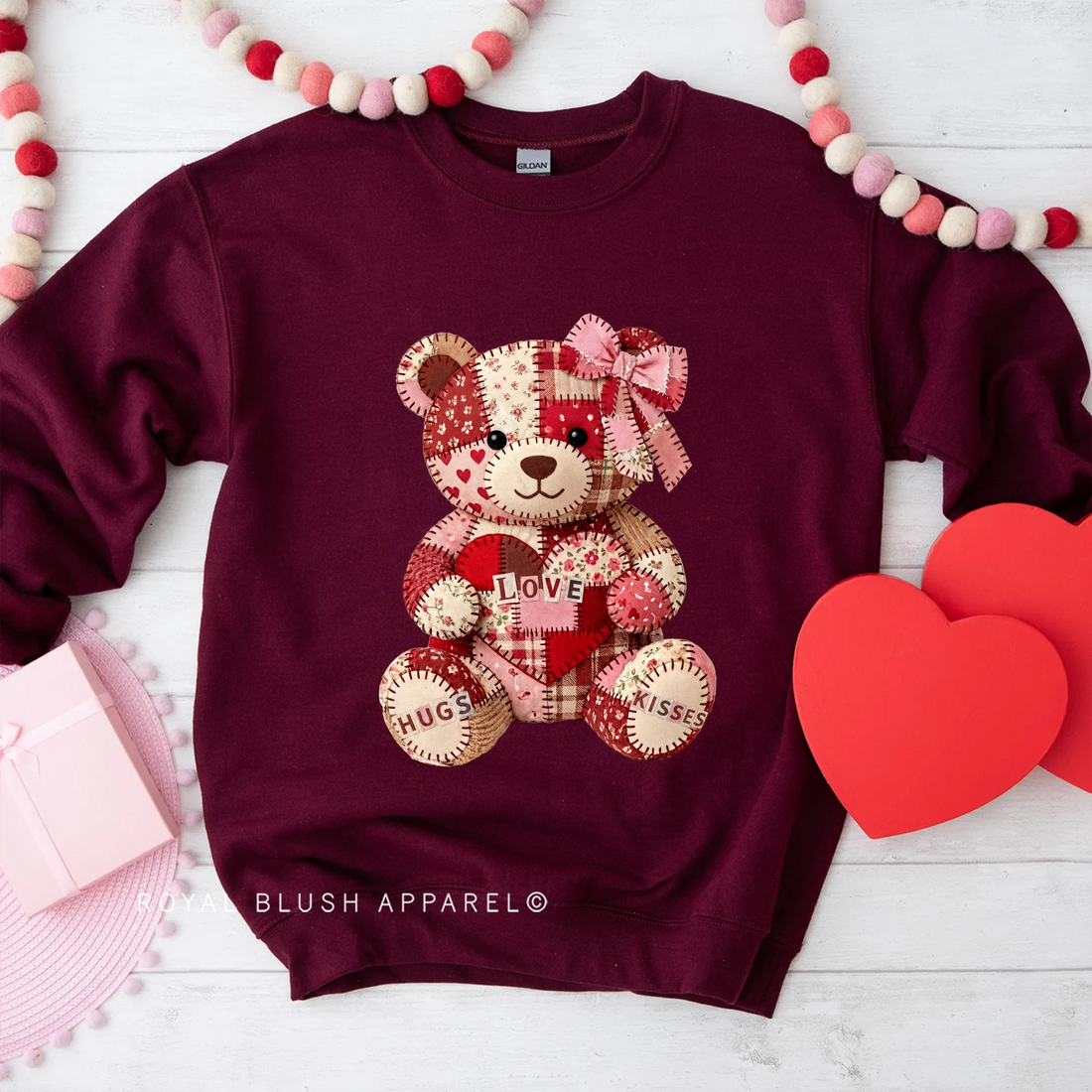 Quilted Teddy Sweatshirt