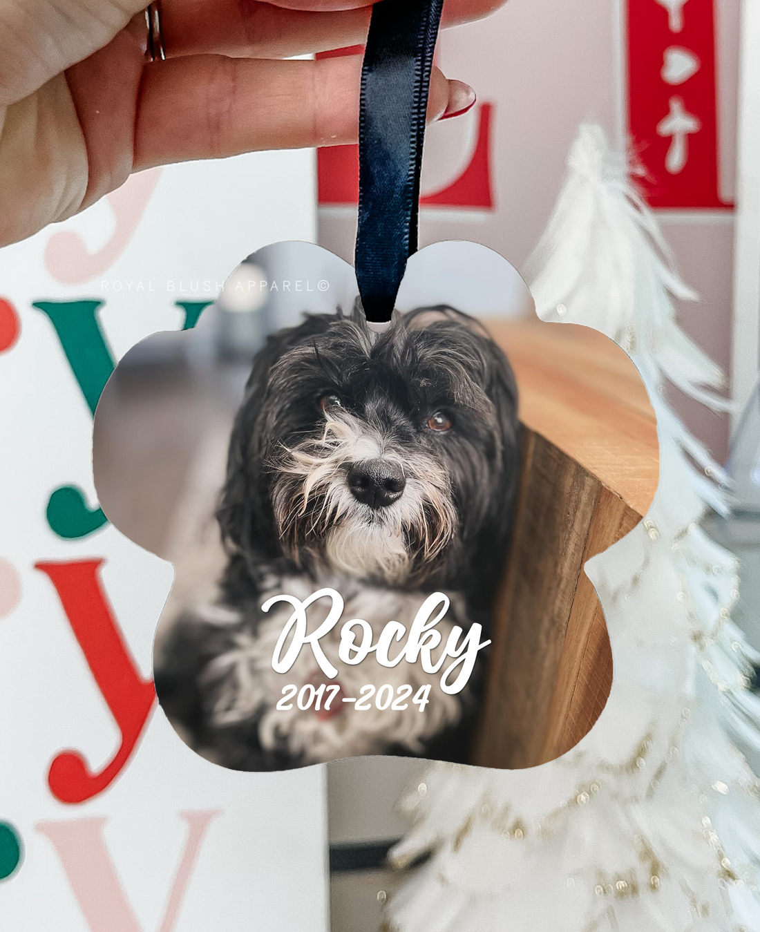 Custom Paw Photo Ornament