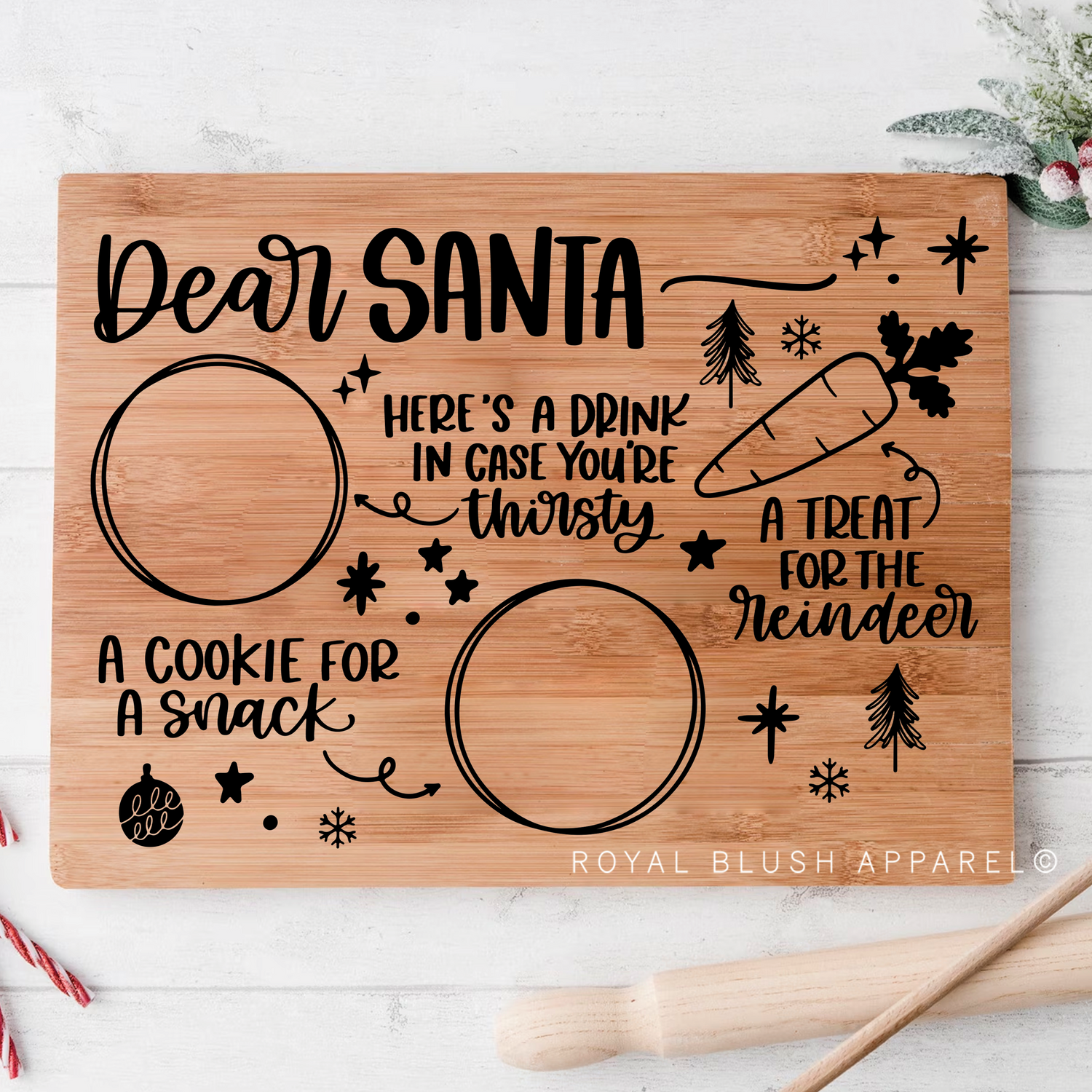 Dear Santa Cutting Board