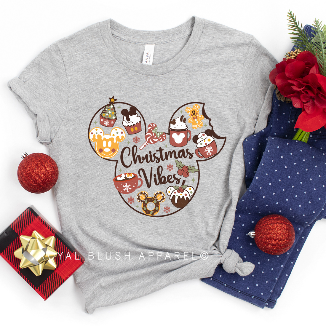 Christmas Vibes Silhouette Relaxed Unisex T-shirt