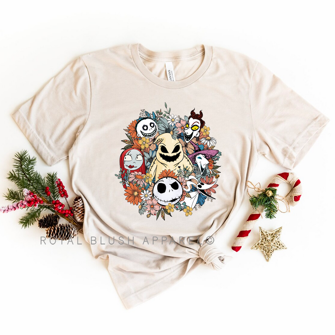 Skellington Christmas Relaxed Unisex T-shirt