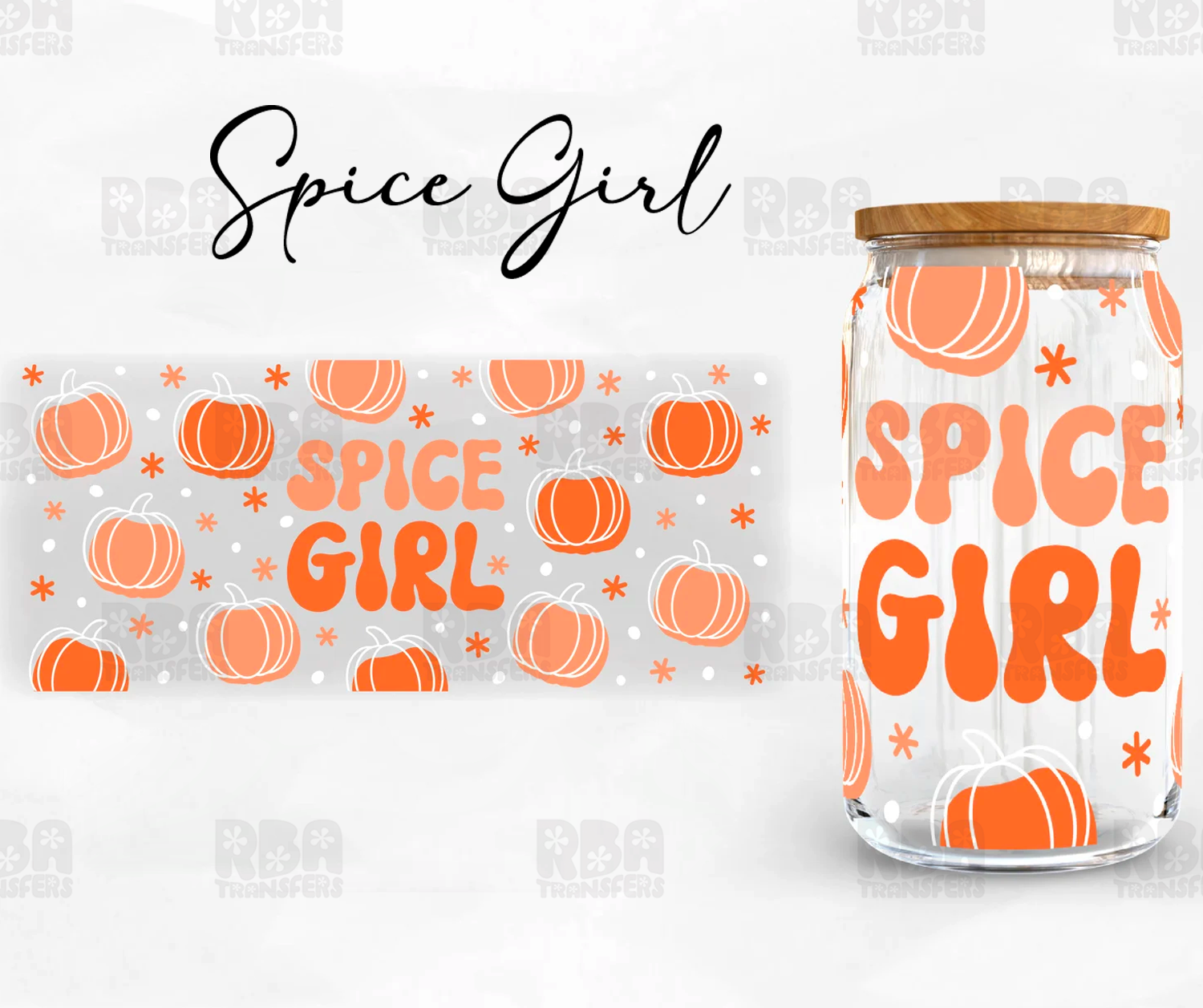 Spice Girl Iced Coffee Glass