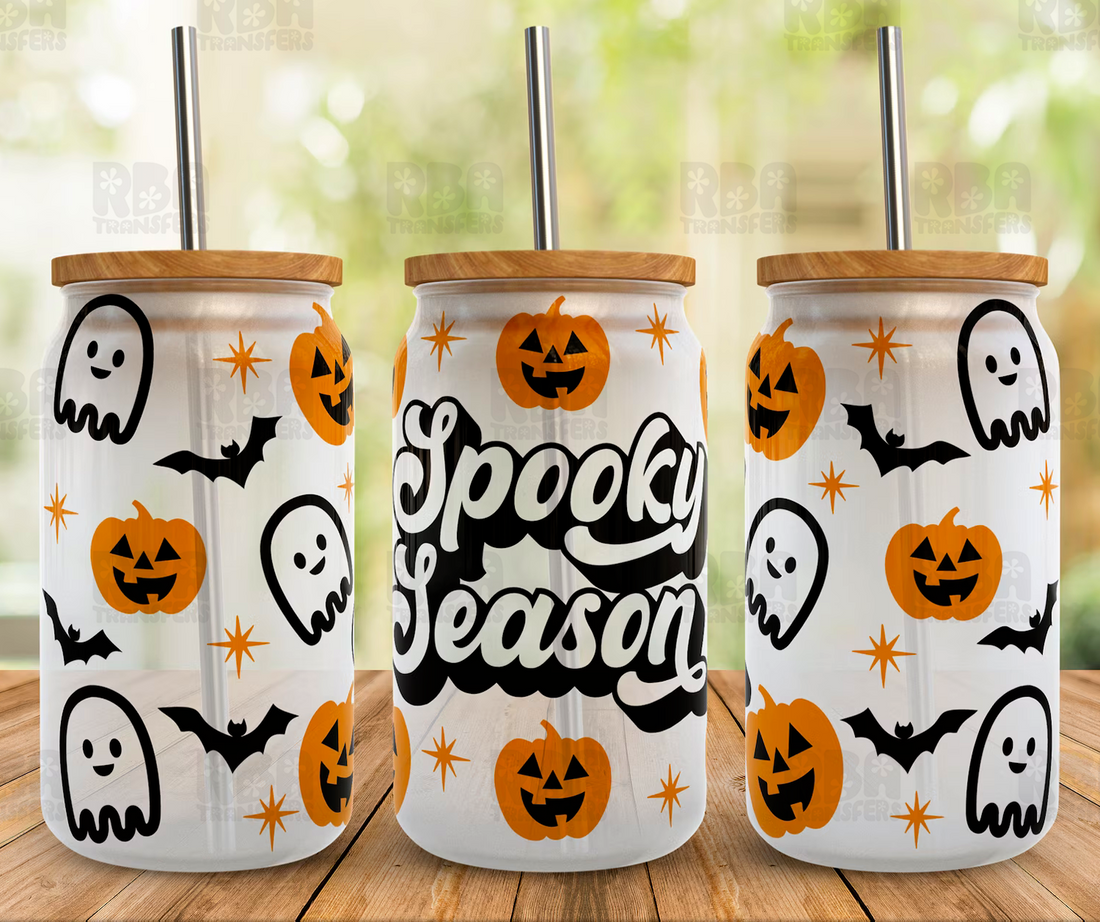 Spooky Season Iced Coffee Glass
