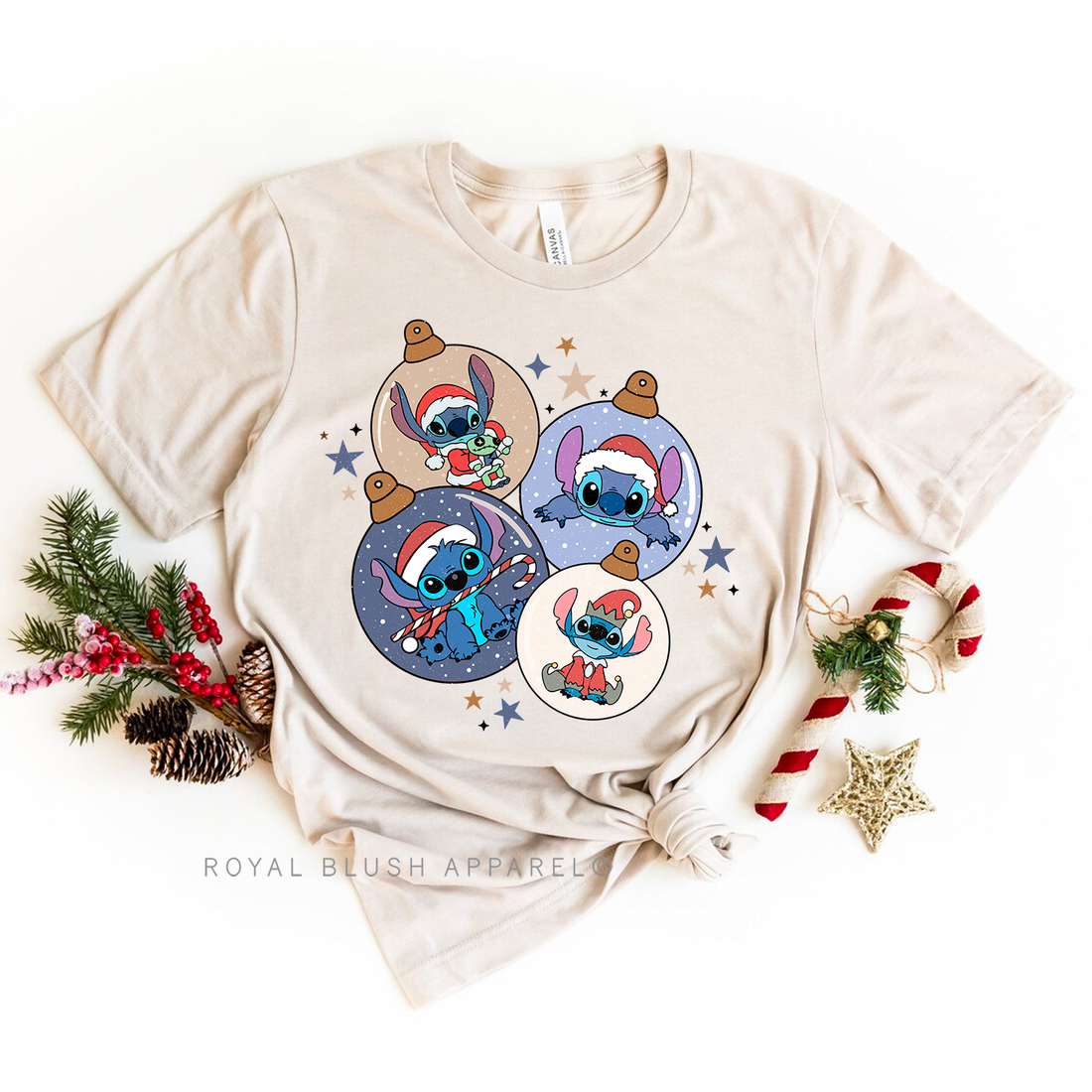 Stitch Ornaments Relaxed Unisex T-shirt