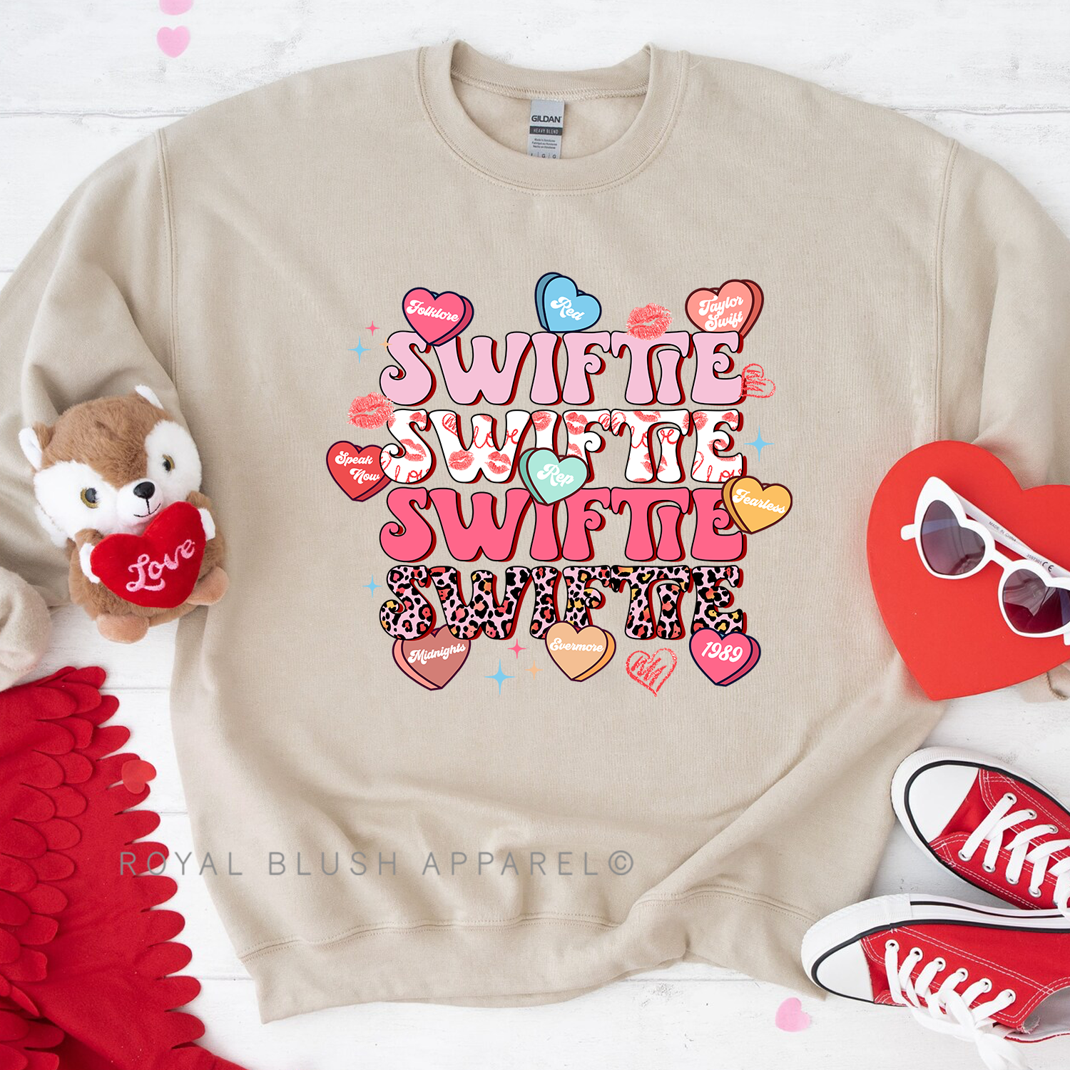 Swiftie Valentine Albums Sweatshirt