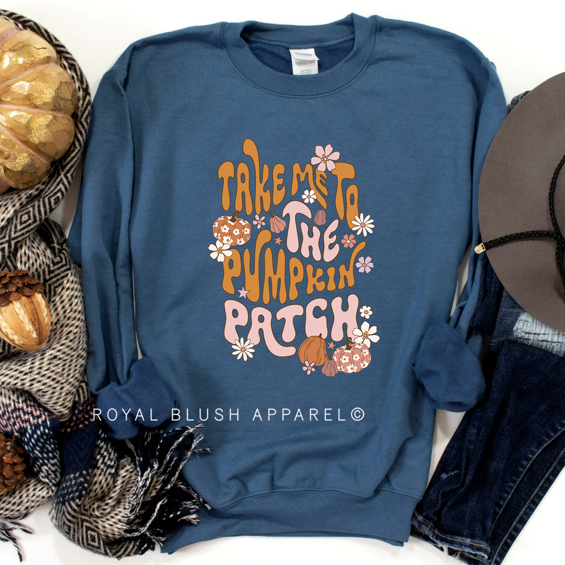 Emmenez-moi au sweat-shirt Pumpkin Patch