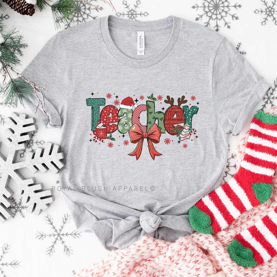 Teacher Christmas Relaxed Unisex T-shirt