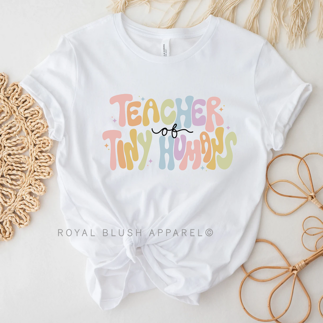 Professeur de T-shirt unisexe décontracté Tiny Humans