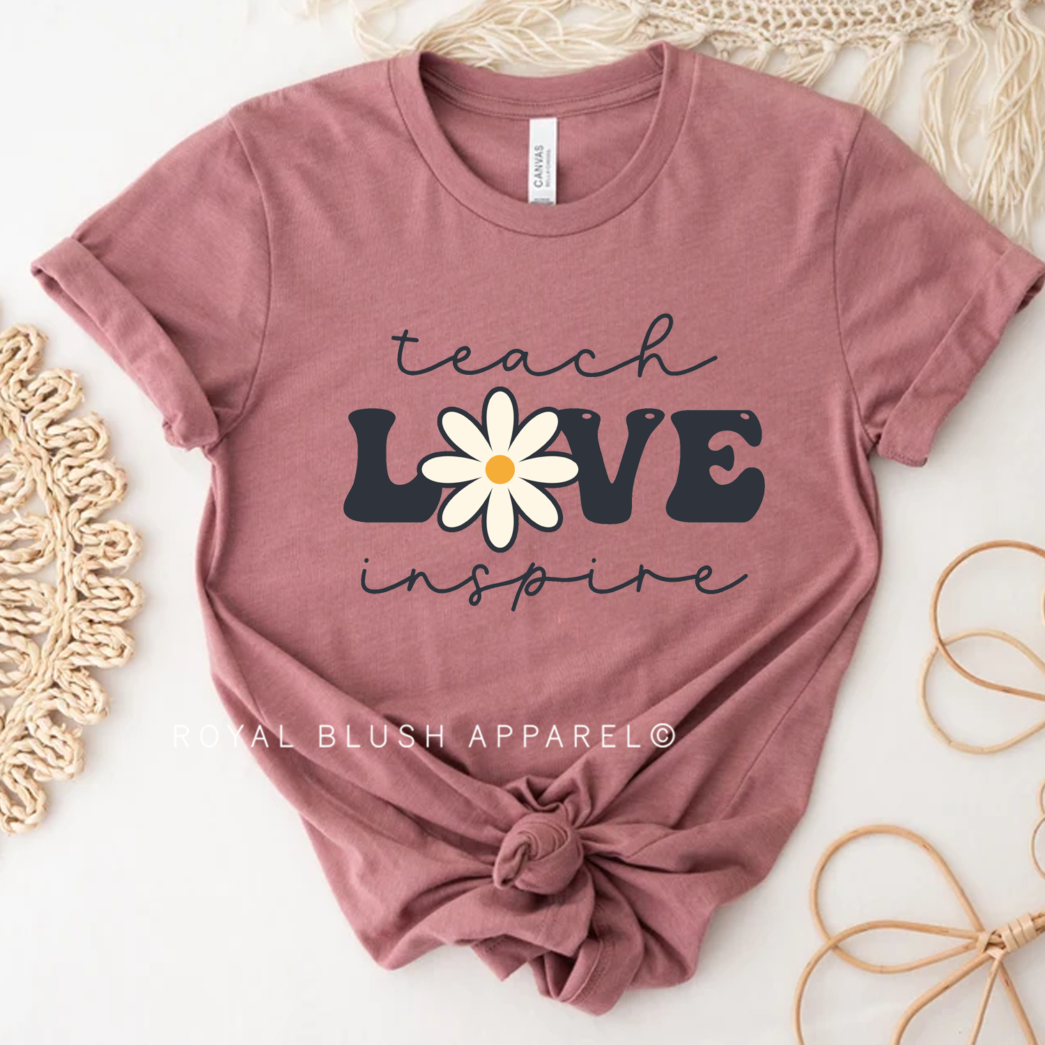 Teach L❁ve Inspire Relaxed Unisex T-shirt