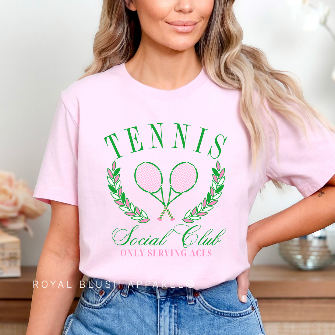 Tennis Social Club Relaxed Unisex T-shirt
