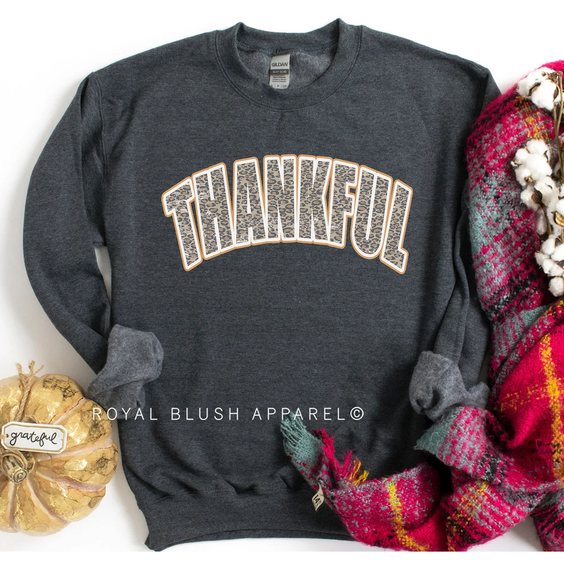 Thankful Leopard Sweatshirt