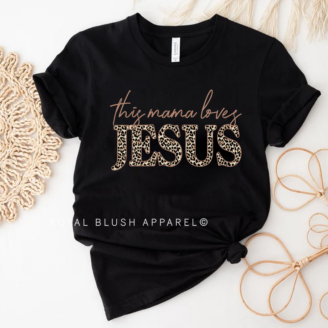 This Mama Loves Jesus Relaxed Unisex T-shirt