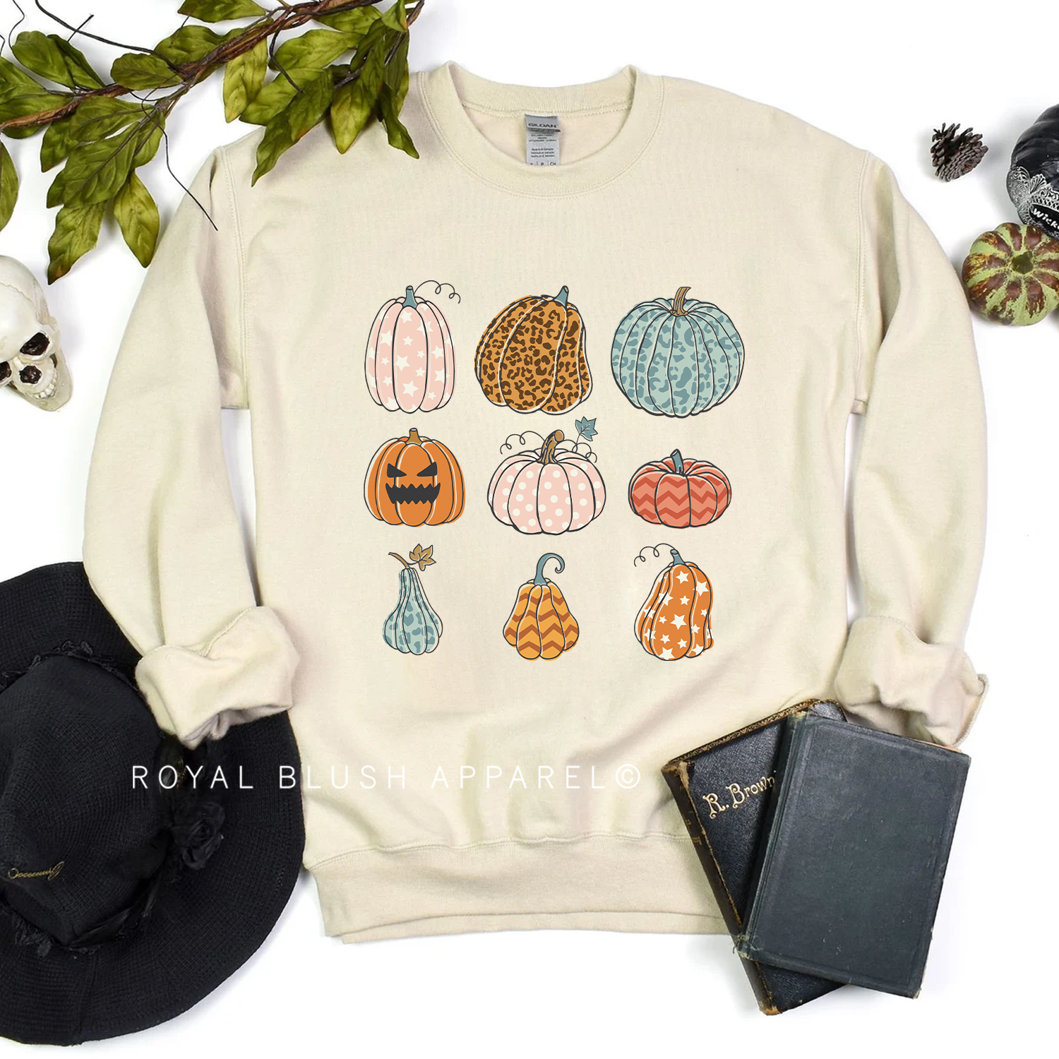Tic Tac Toe Pumpkins Sweatshirt