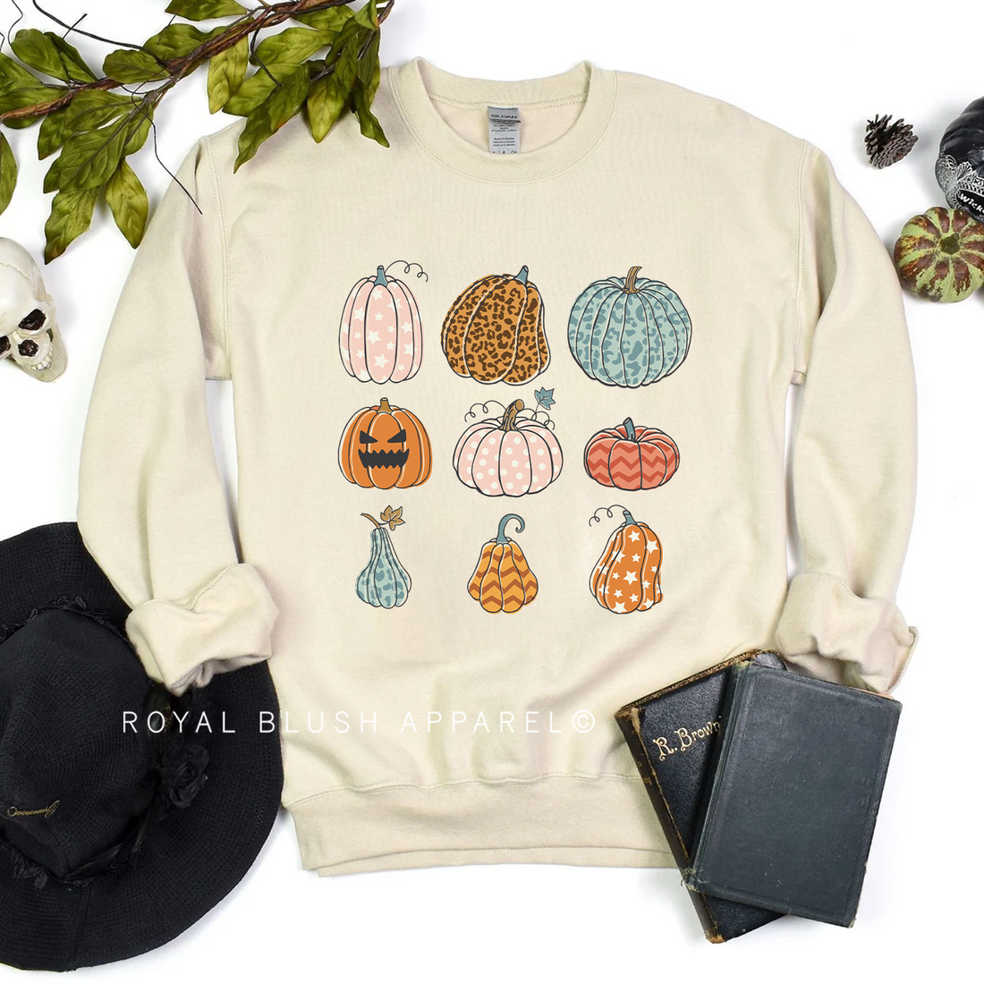 Tic Tac Toe Pumpkins Sweat-shirt