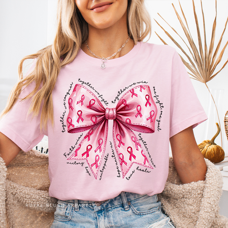 Together We Fight Bow Relaxed Unisex T-shirt