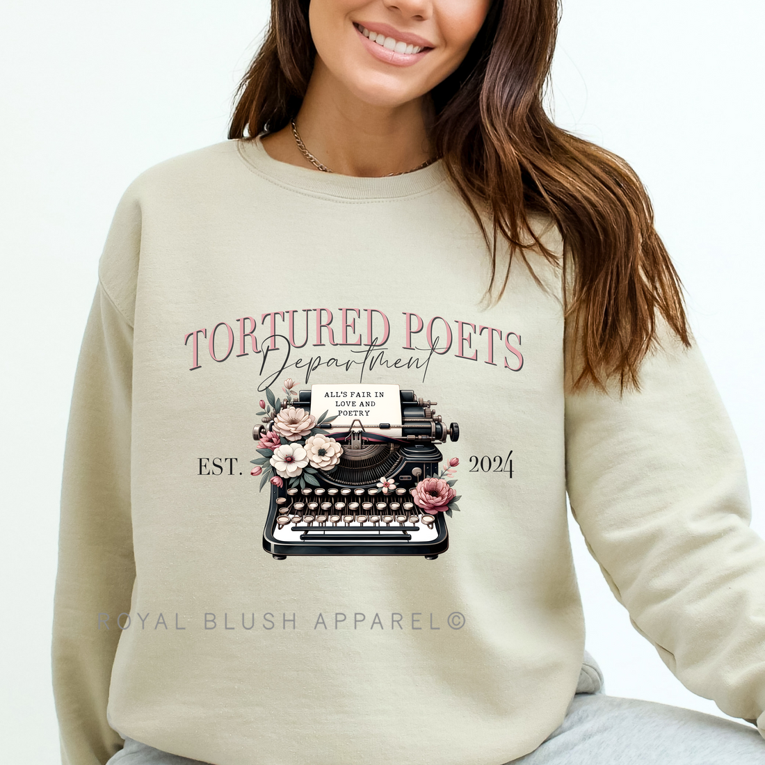 Tortured Poets Department Typewriter Sweatshirt