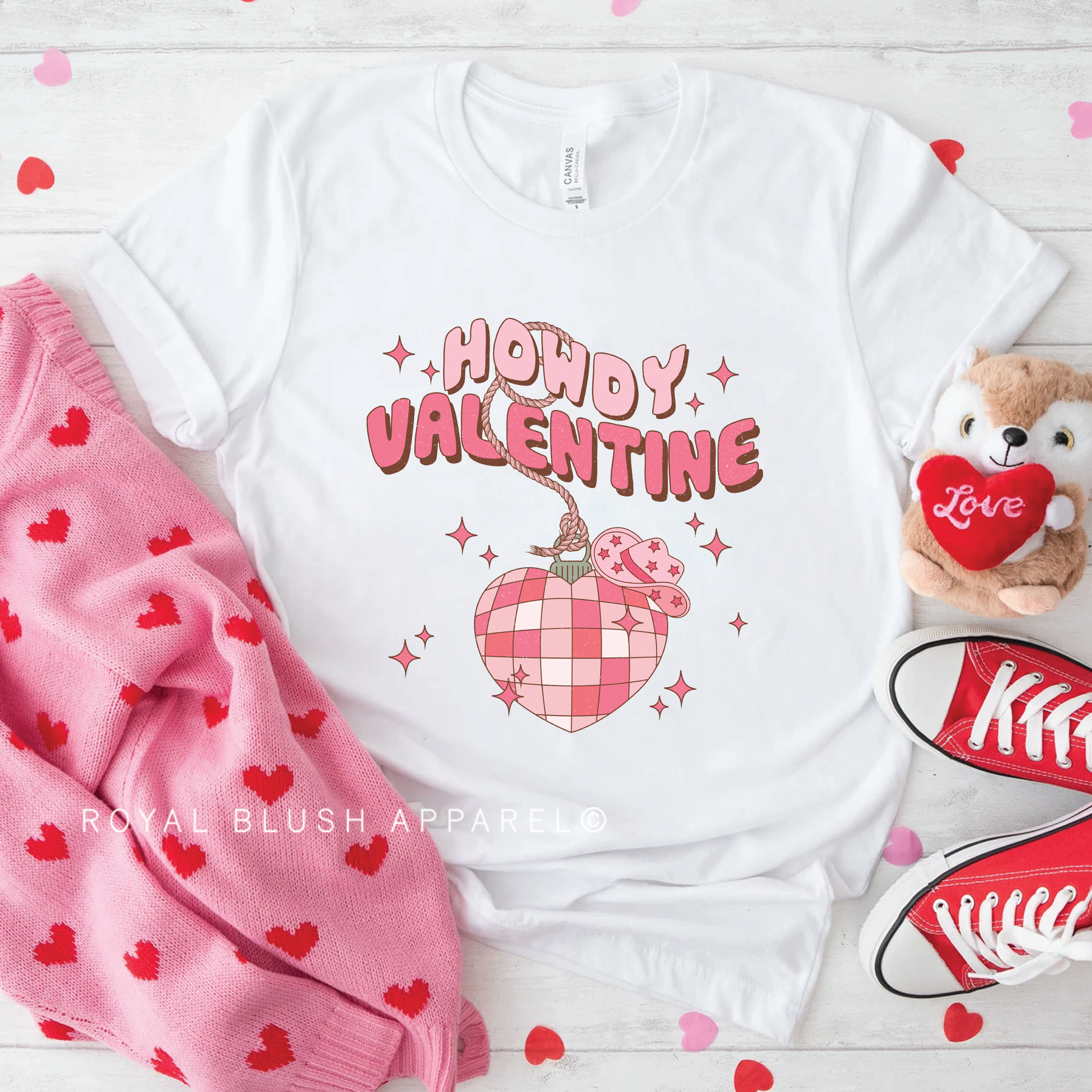 Howdy Valentine Relaxed Unisex T-shirt
