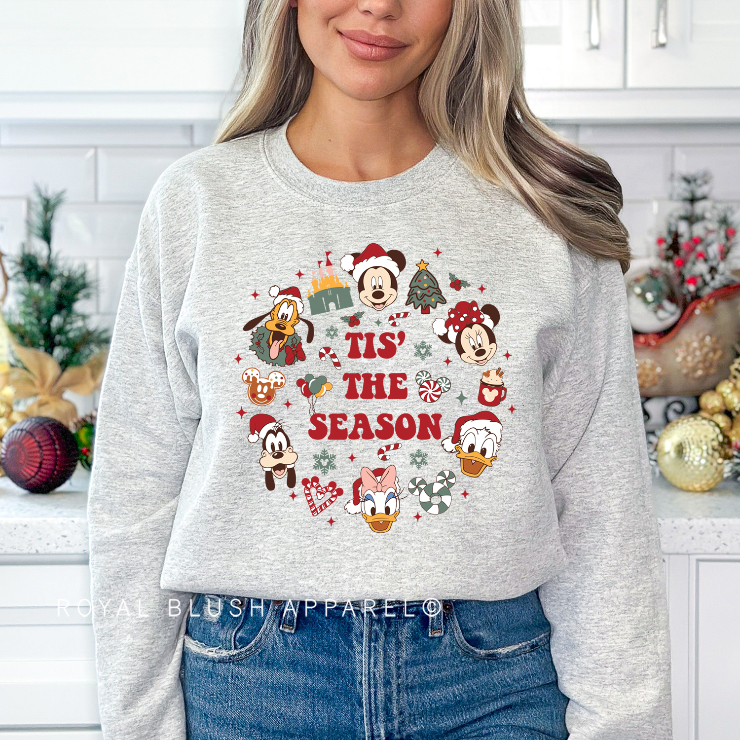 Wreath Tis The Season Sweatshirt