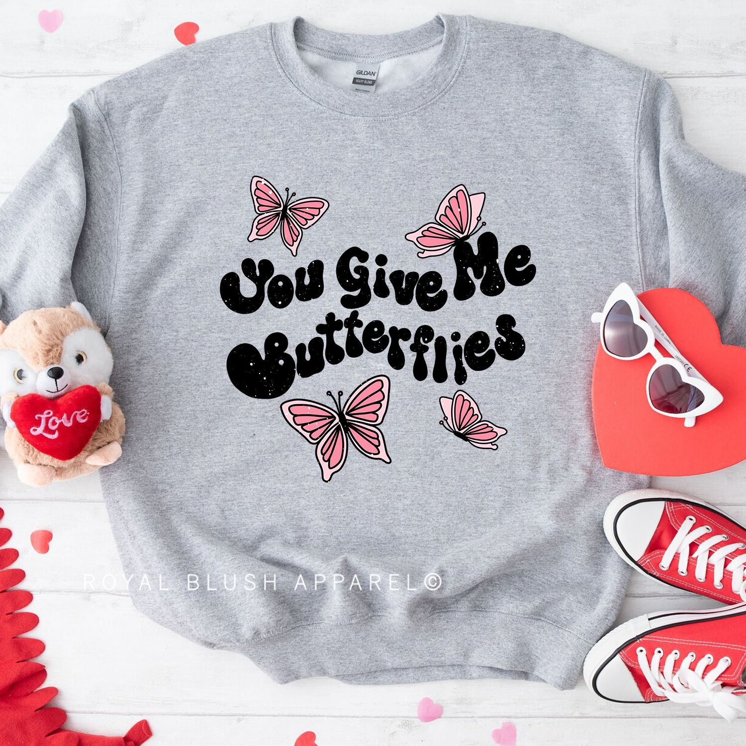 You Give Me Butterflies Sweatshirt