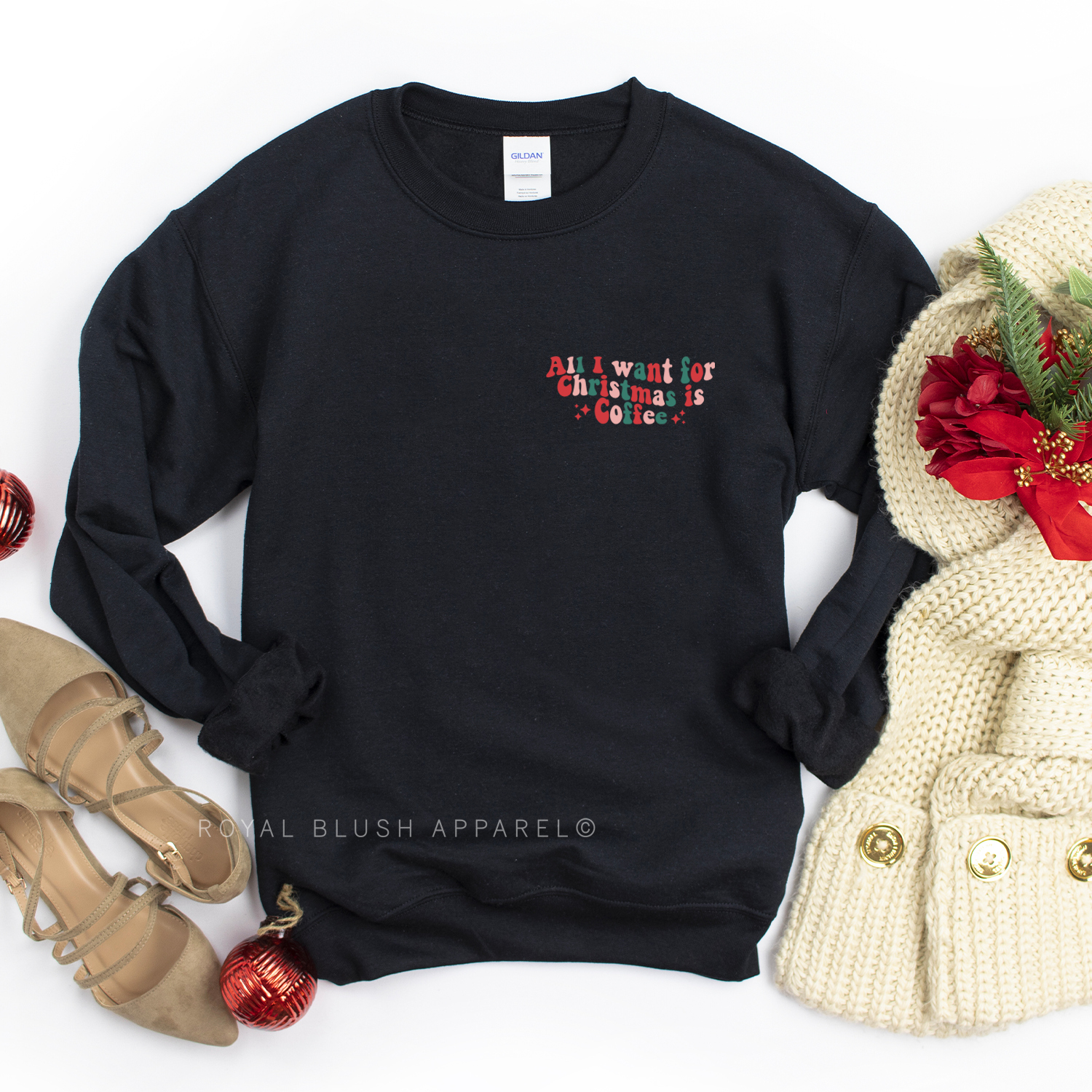 All I Want For Christmas Is Coffee Sweatshirt