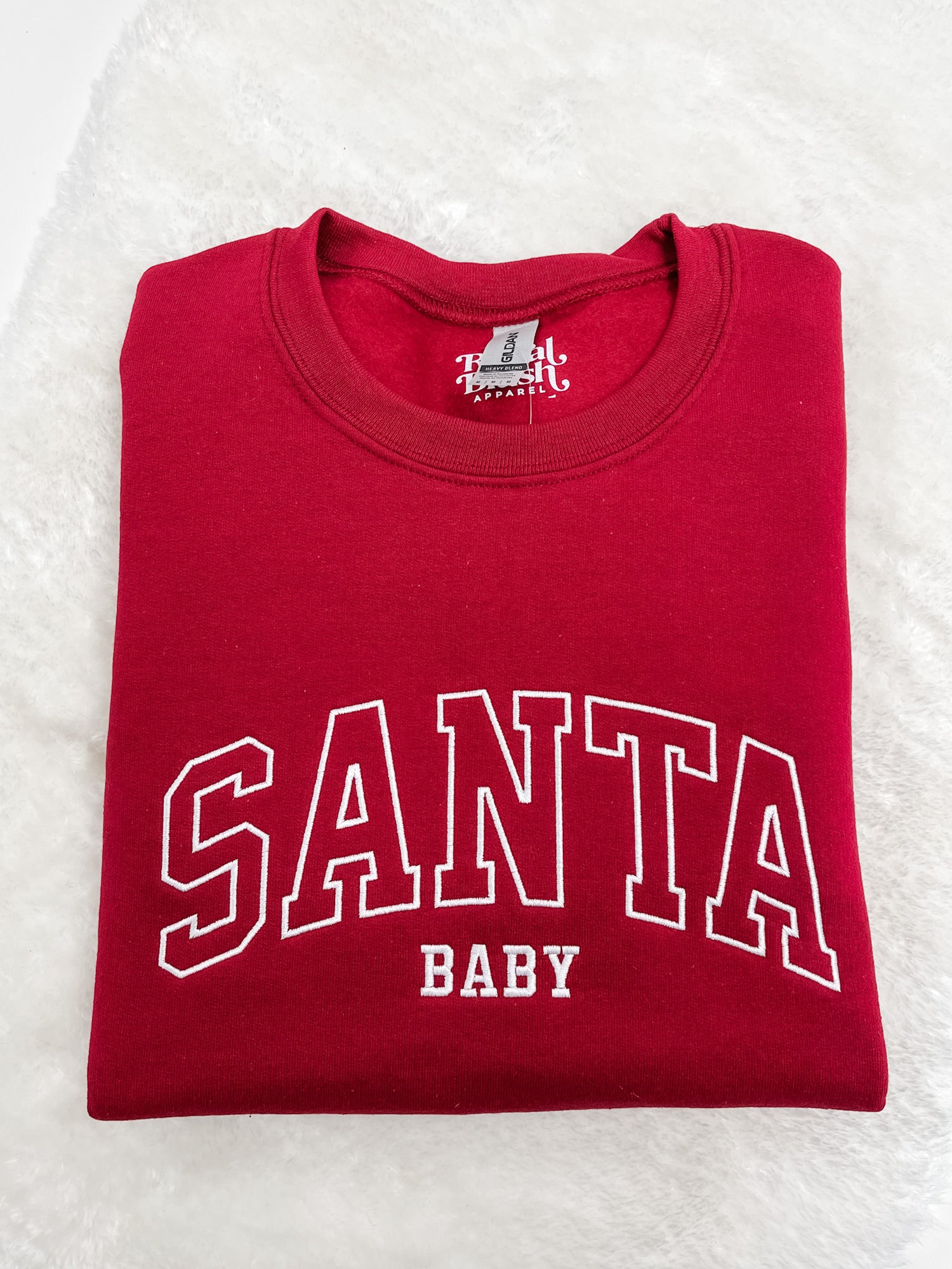 Santa Baby Embroidery Sweatshirt