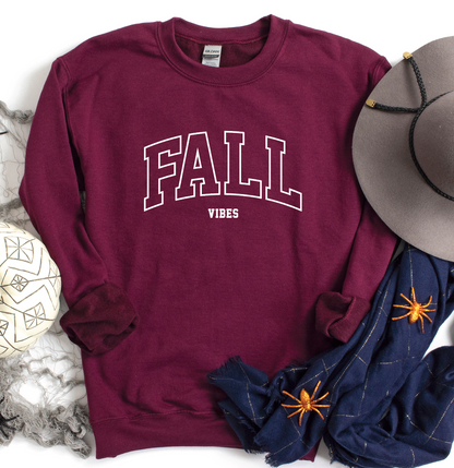 PRE-ORDER Fall Vibes Embroidery Sweatshirt