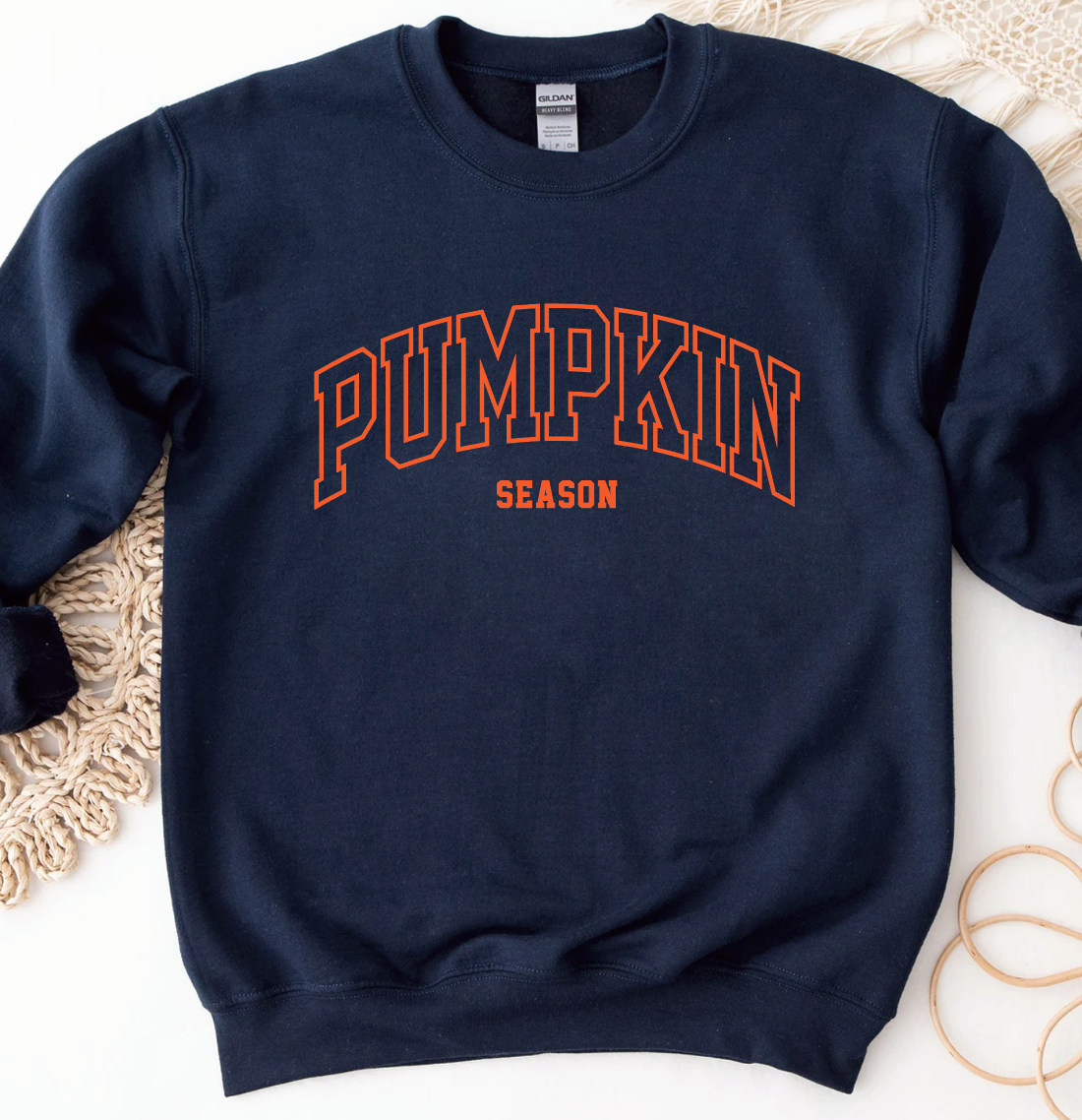 Pumpkin Season Embroidery Sweatshirt