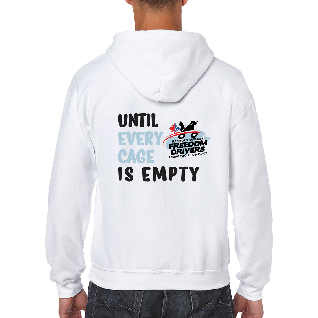Until Every Cage is Empty (2 colors) Zip Up