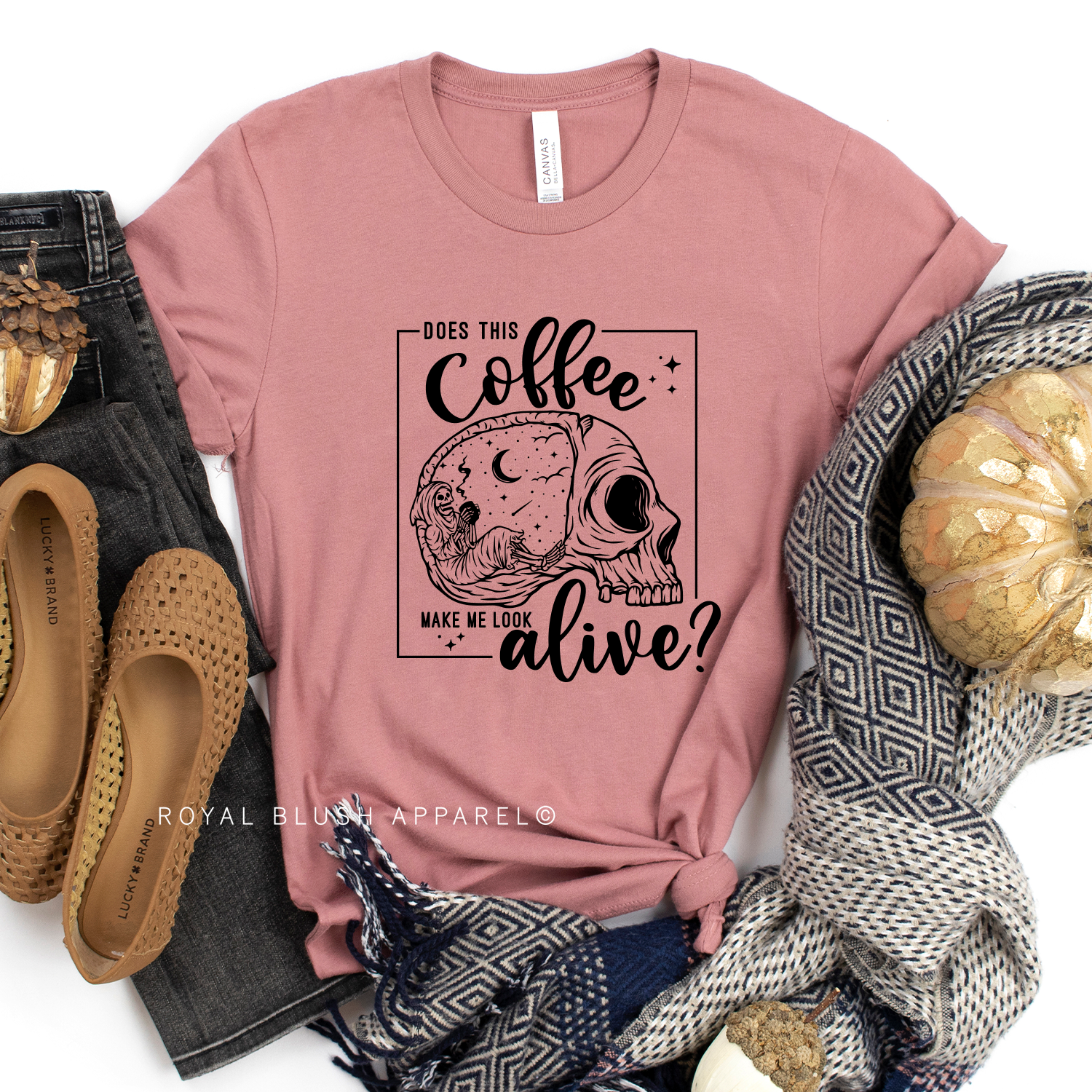 Does This Coffee Make Me Look Alive? Relaxed Unisex T-shirt