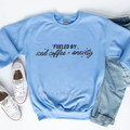 Fueled By Iced Coffee + Anxiety coffee sweatshirt