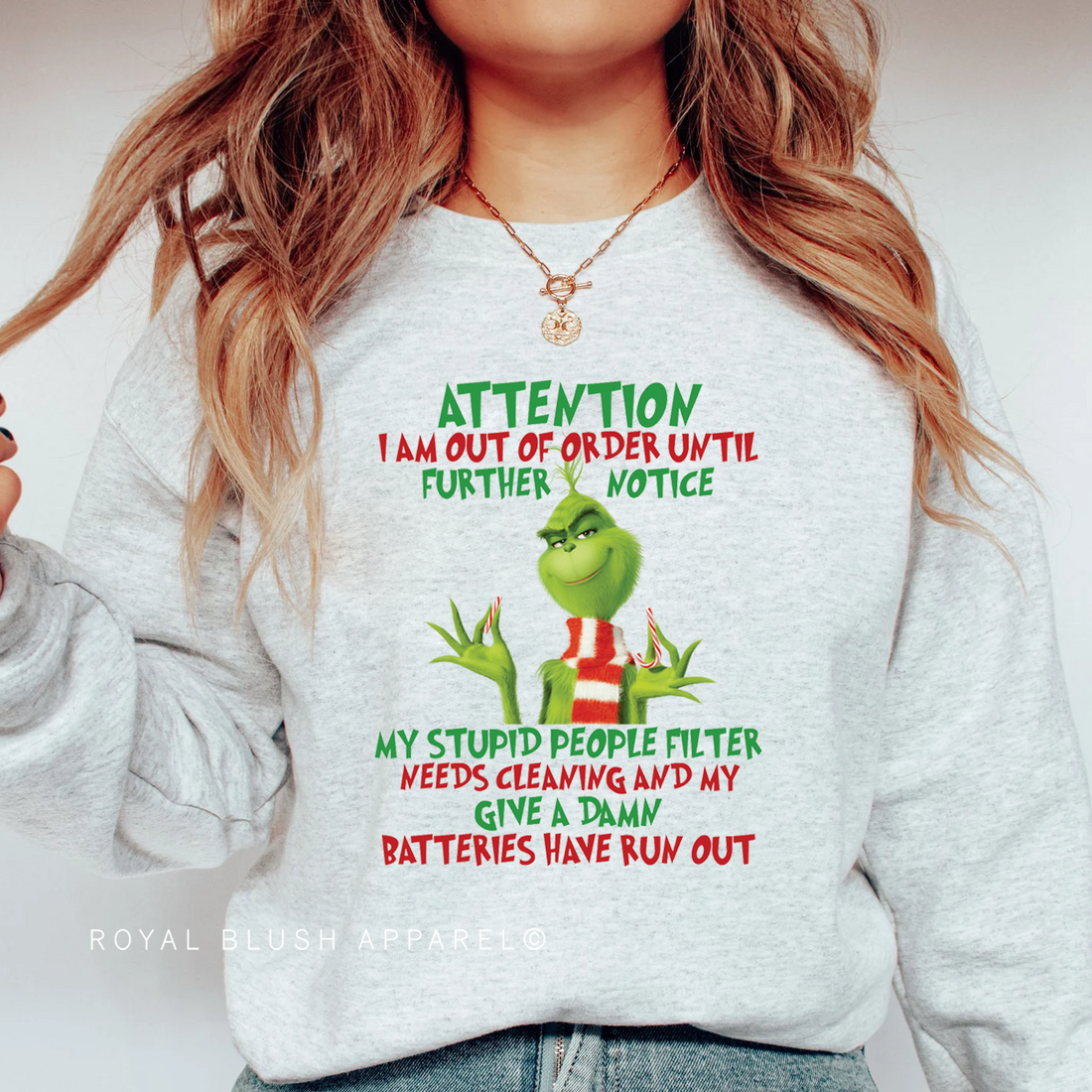 Attention Grinch Sweatshirt