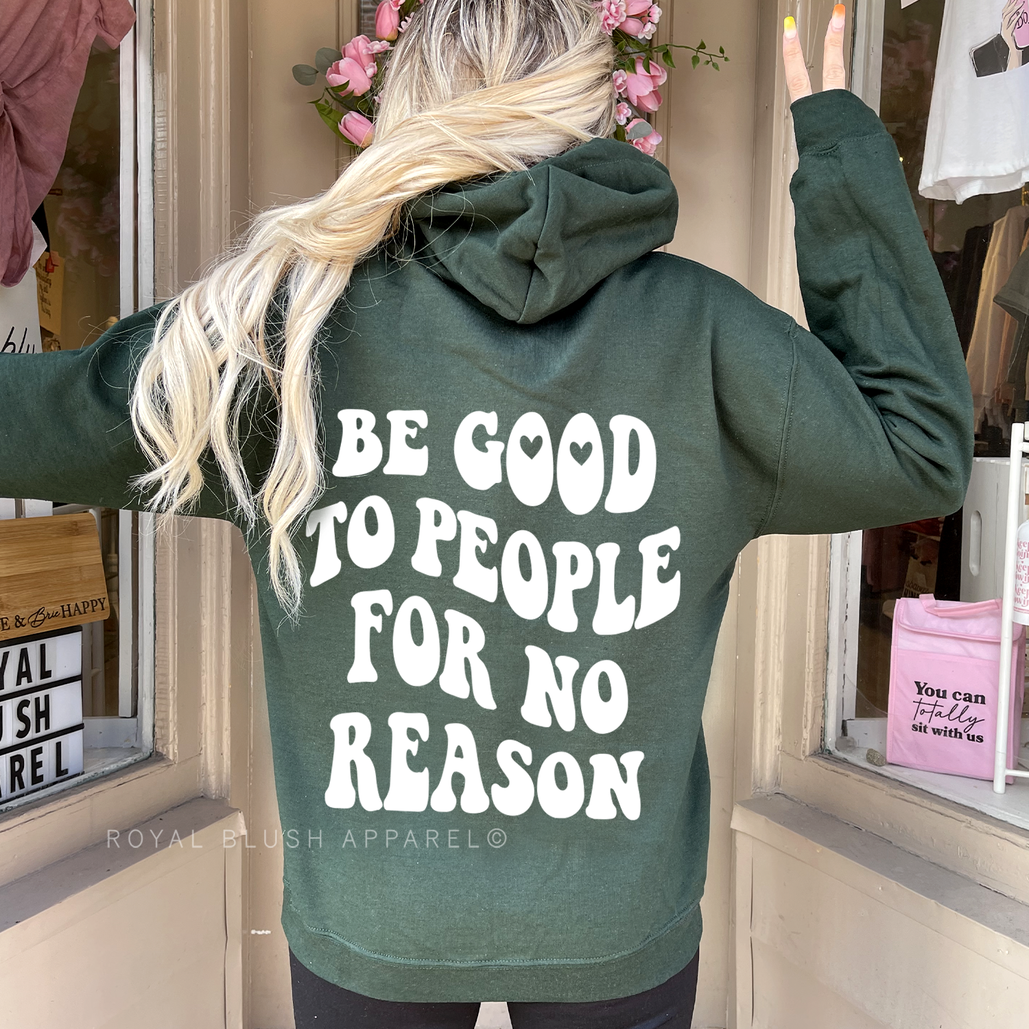 Be Good To People For No Reason Unisex Hoodie
