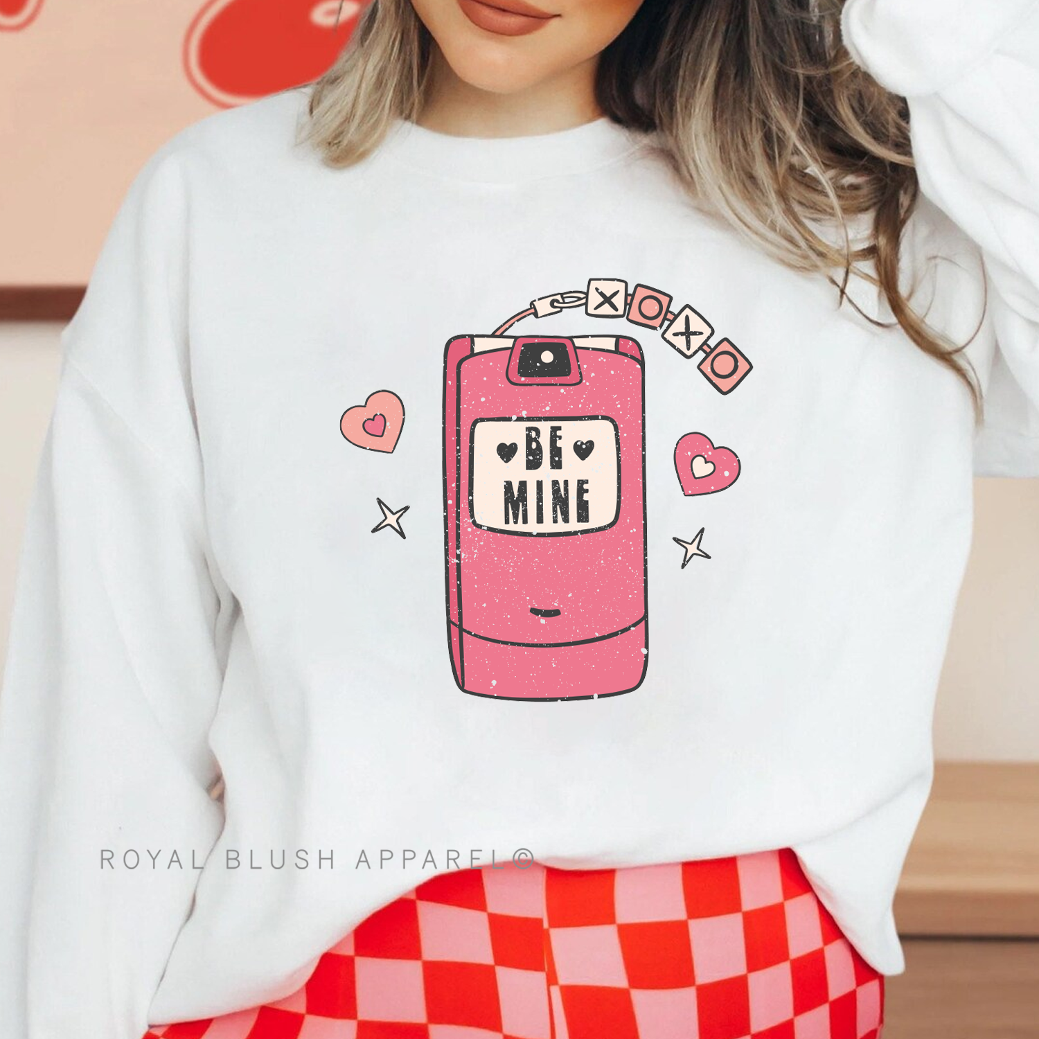 Be Mine XOXO Flip Phone Sweatshirt
