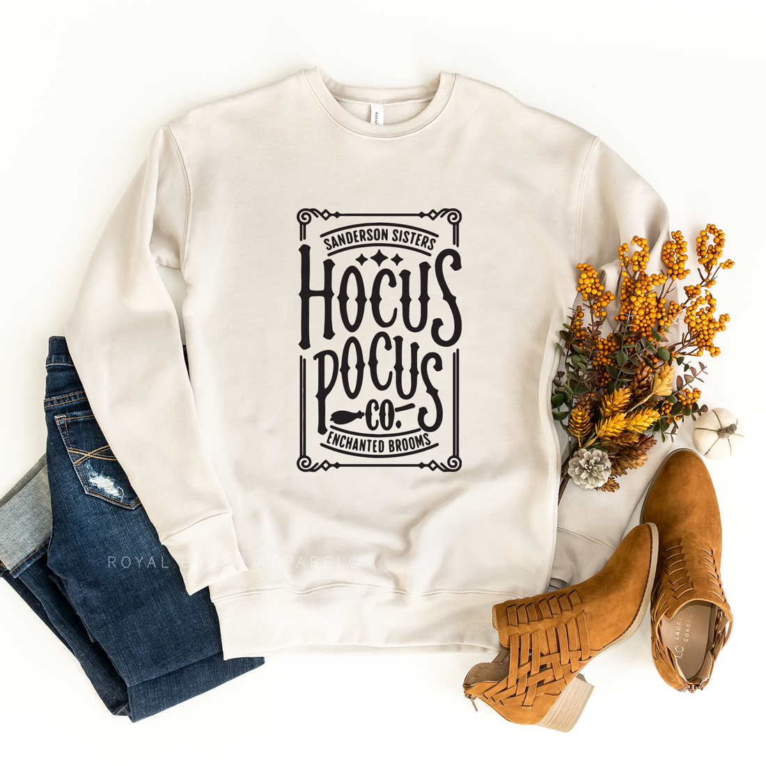Hocus Pocus Enchanted Brooms Babe Crewneck
