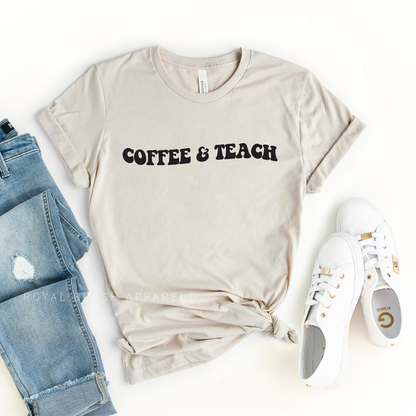 Coffee &amp; Teach Relaxed Unisex T-shirt