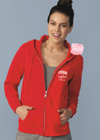 Custom zip up hoodie with personalized logo or design