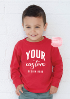 Custom long sleeve shirt with personalized logo or design
