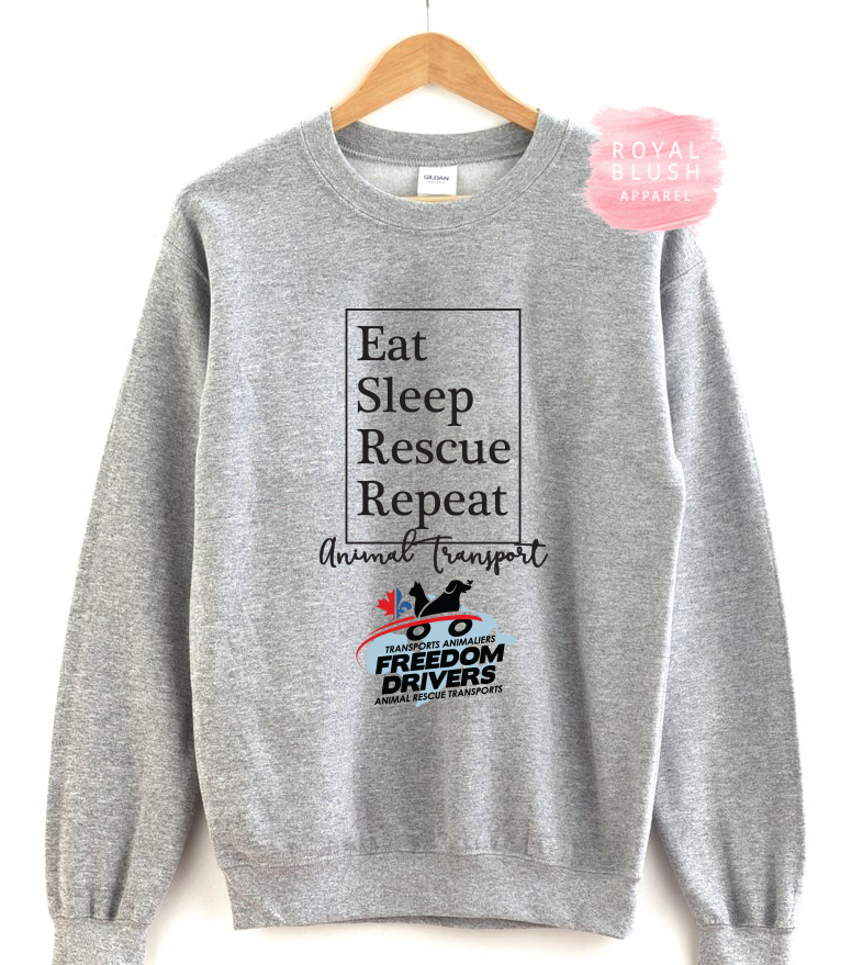 Eat Sleep Rescue Repeat Crewneck Sweater