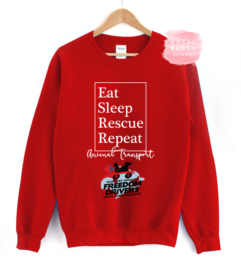 Eat Sleep Rescue Repeat Crewneck Sweater