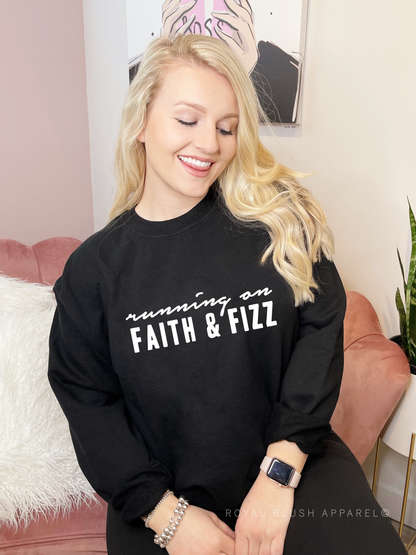 Running on Faith &amp; Fizz Sweatshirt