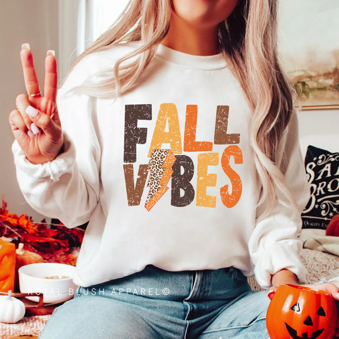 Fall Vibes Leopard Sweatshirt