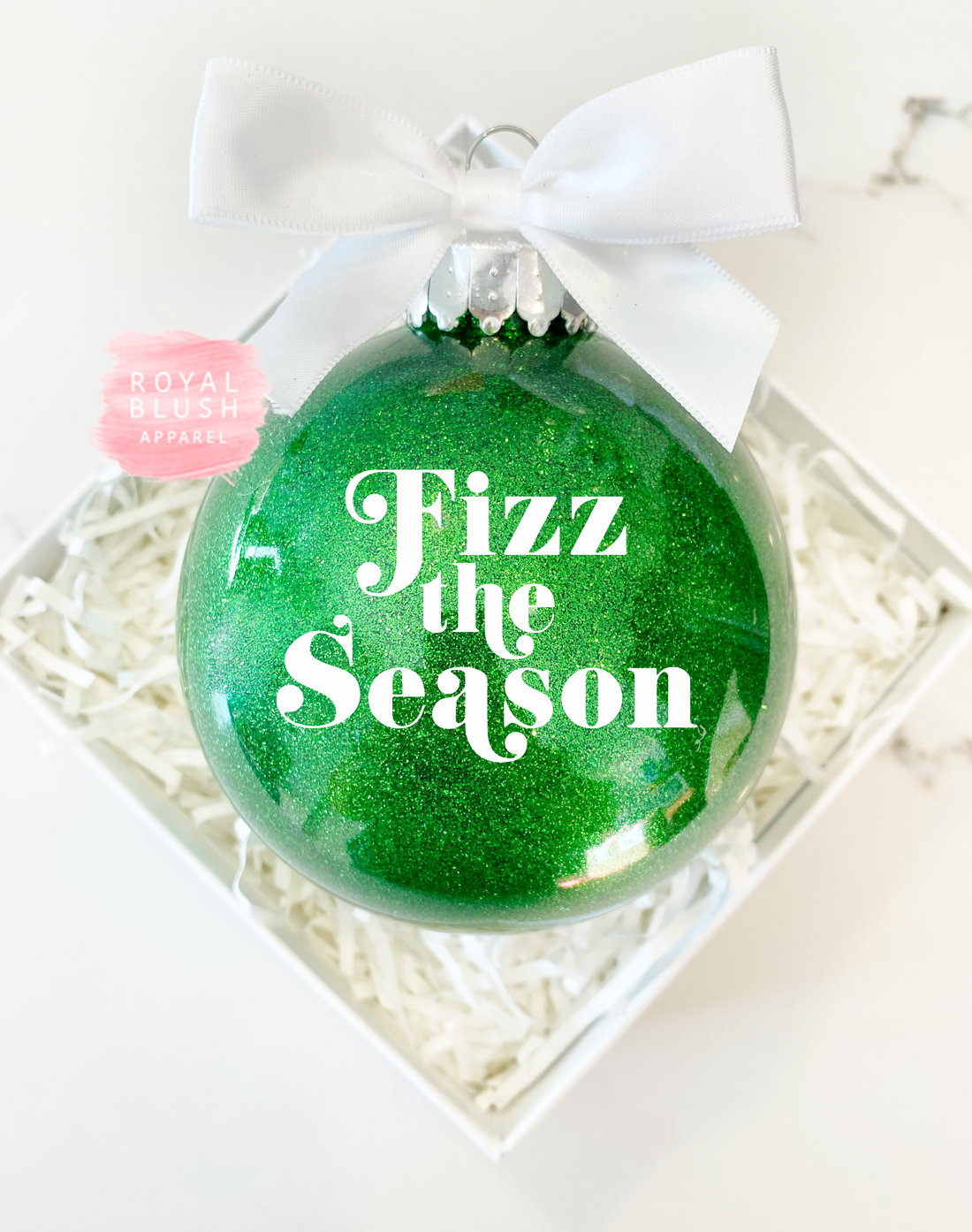 Fizz The Season Glitter Ornament