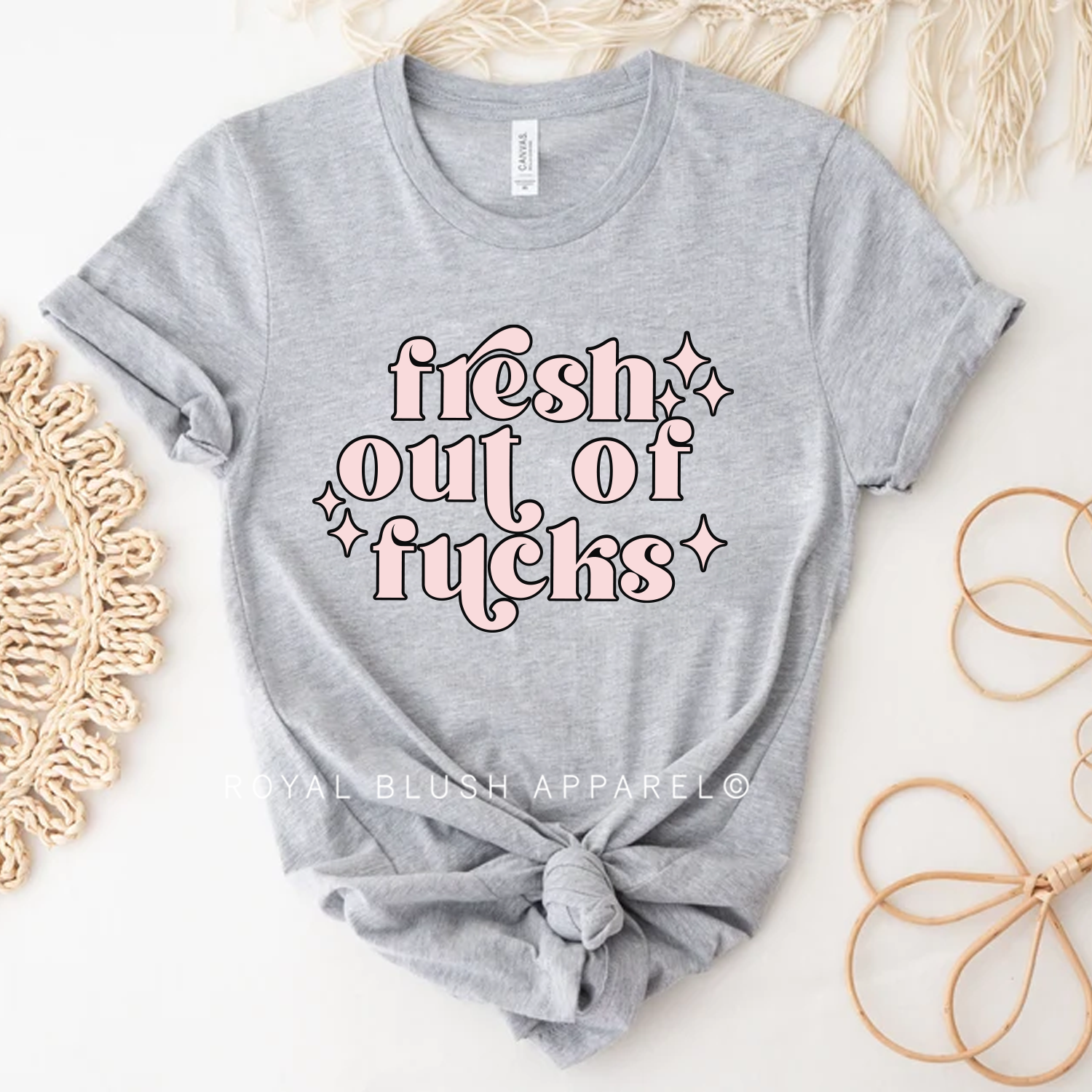 Fresh Out Of Fucks Relaxed Unisex T-shirt