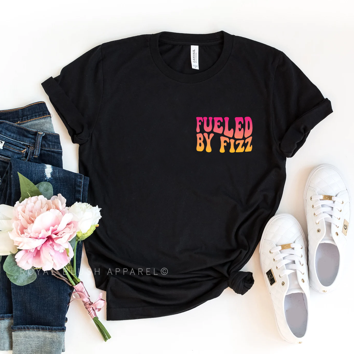 Fueled By Fizz Left Chest Relaxed Unisex T-shirt