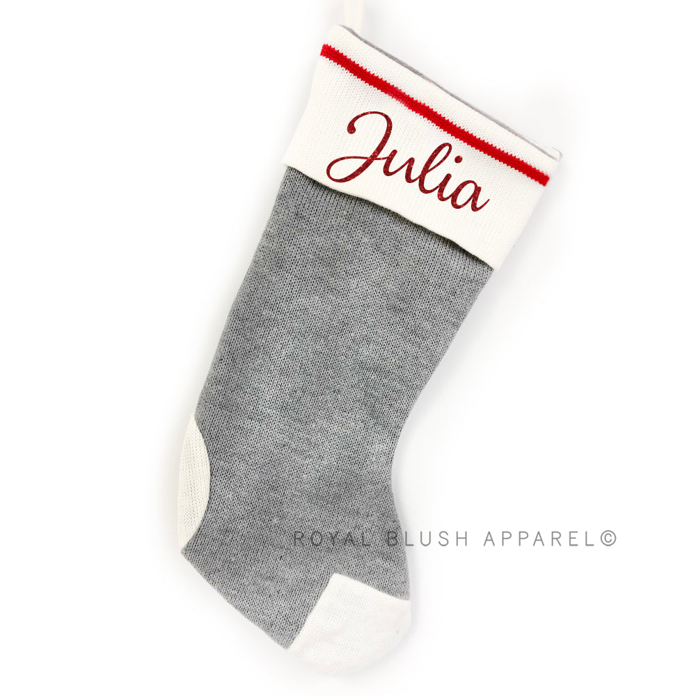 Custom Wool Fabric Stocking