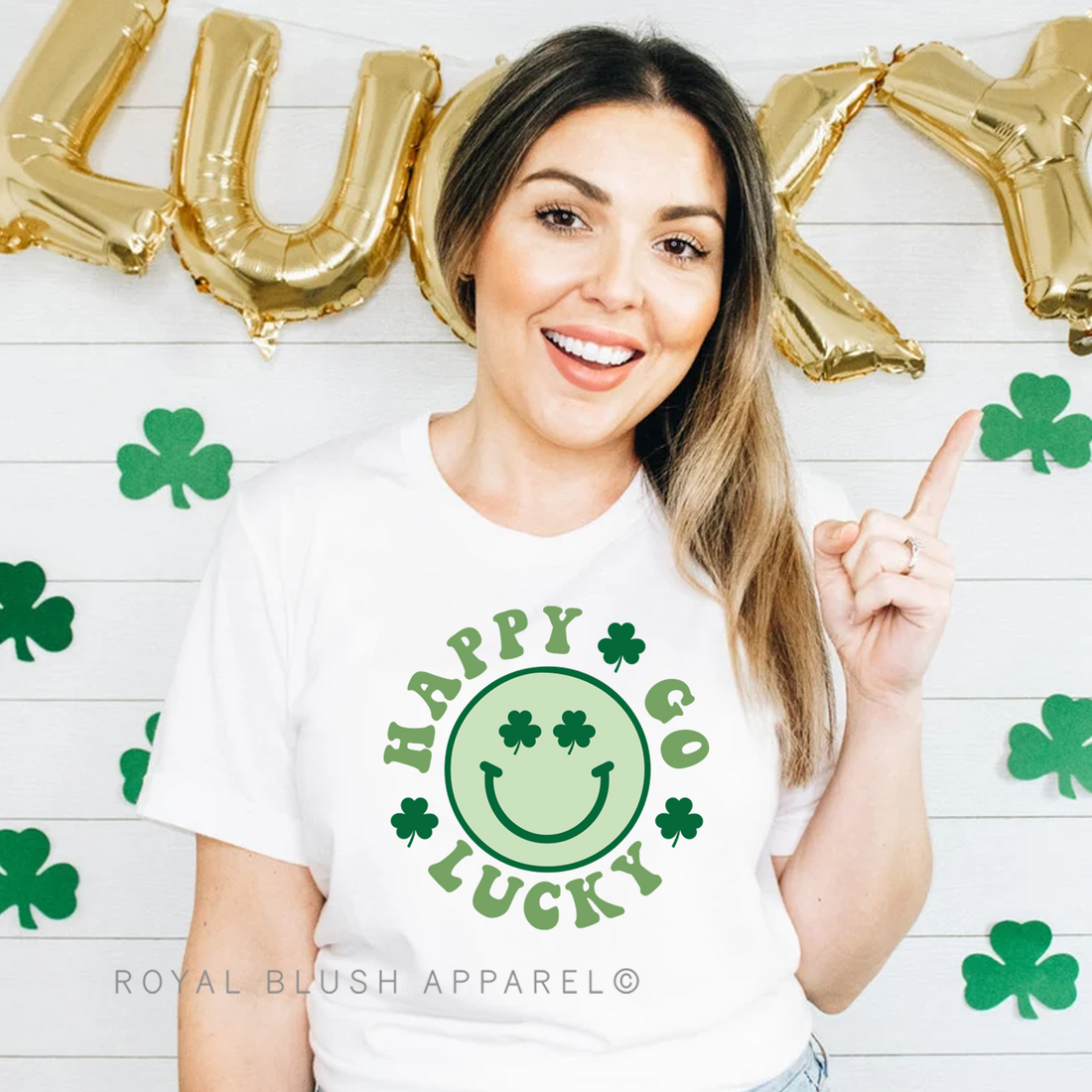 T-shirt unisexe Smiley Happy Go Lucky Relax