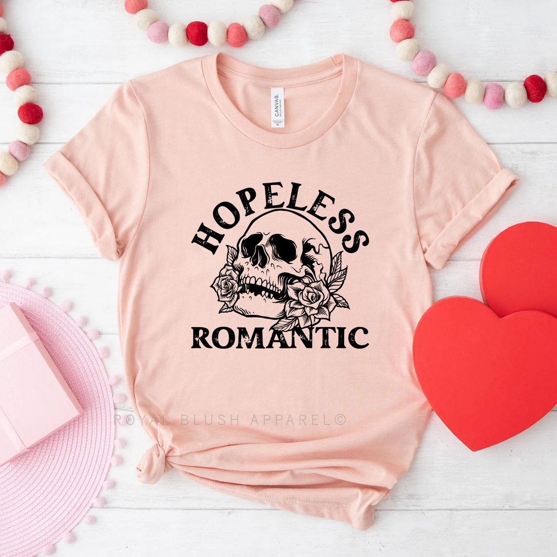 Hopeless Romantic Relaxed Unisex T-shirt