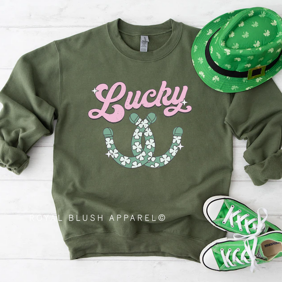 Équipage chanceux de fer à cheval