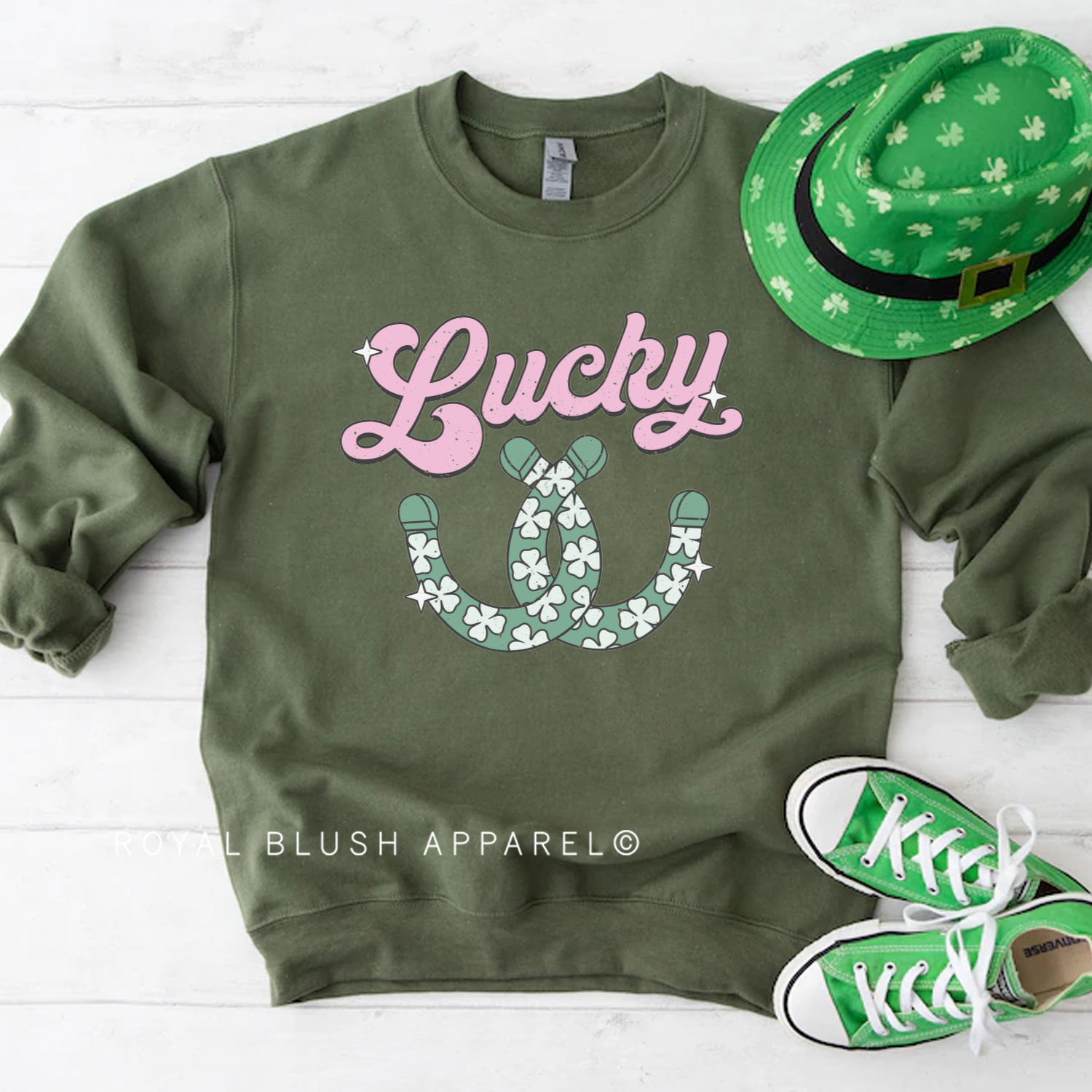 Équipage chanceux de fer à cheval